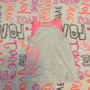 Justice tank top kids size 12